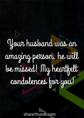 sympathy sayings loss of husband